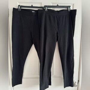 *Set of 2* Vince Camuto Ponte Slim Black Leggings